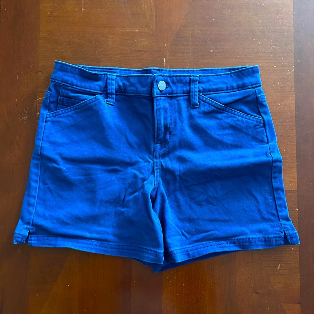 Calvin Klein High Rise Deep Blue Midi Short